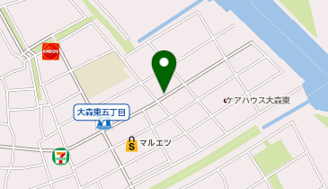 【予約制】akippa 大森東5丁目11-11▽アキッパ駐車場の地図画像