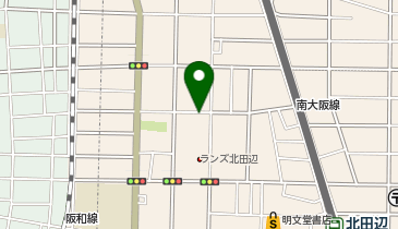 【予約制】akippa 北田辺4丁目 空き地駐車場の地図画像