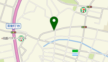 【予約制】akippa 宮里4-16-10-1駐車場の地図画像