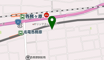 【予約制】akippa アパート南側月極駐車場の地図画像