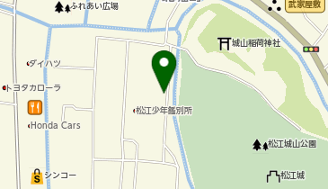 【予約制】akippa 松江城お堀西駐車場 【小泉八雲旧居まで徒歩5分・松江城椿谷まで徒歩4分】の地図画像