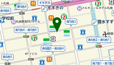 【予約制】akippa ラウンドワン札幌すすきのパークエステートパーキング【ハイルーフ対応:8:00-18:00】の地図画像