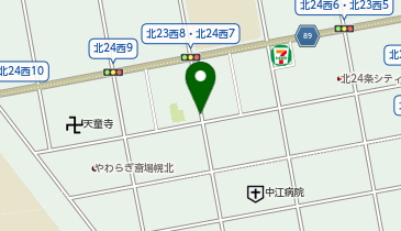 【予約制】akippa コーポイワムラ駐車場 北24条駅徒歩6分 北区役所・北警察署至近、北23条西8-3の地図画像