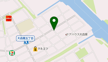 【予約制】akippa 大森東5丁目18-5▽アキッパ駐車場の地図画像