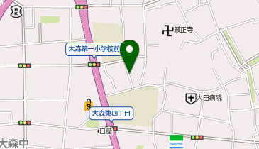 【予約制】akippa 大森東3-4-14▽アキッパ駐車場の地図画像