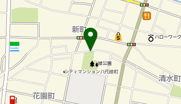 【予約制】akippa 緑公園【第38回やつしろ全国花火競技大会】の地図画像