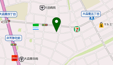 【予約制】akippa 大森東4丁目16-11▽アキッパ駐車場の地図画像