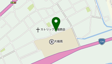 【予約制】akippa 大磯高校前駐車場Aの地図画像