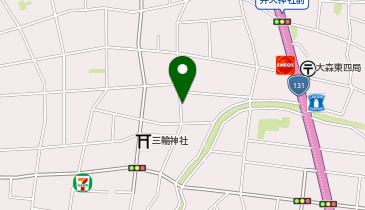 【予約制】akippa 大森中3丁目8-22▽アキッパ駐車場の地図画像