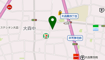 【予約制】akippa 大森中2丁目13-19▽アキッパ駐車場の地図画像