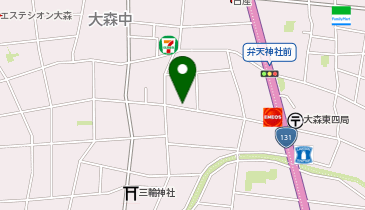 【予約制】akippa 大森中2丁目18-11▽アキッパ駐車場の地図画像