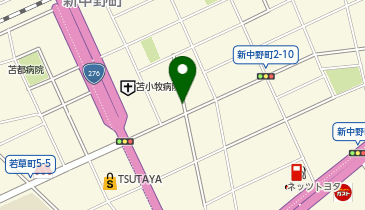 【予約制】akippa 新中野3丁目駐車場(2)の地図画像