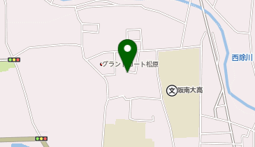 【予約制】akippa 河合2丁目若葉駐車場/阪南大学高等学校西側の地図画像