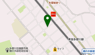 【予約制】akippa 鵜の木3丁目17-17▽アキッパ駐車場の地図画像