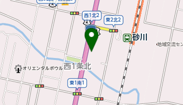 【予約制】akippa 砂川市駅前駐車場の地図画像