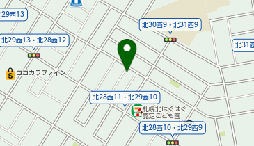 【予約制】akippa 北29条西11丁目2-10駐車場の地図画像