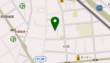 【予約制】akippa 矢口1丁目28-8▽アキッパ駐車場の地図画像