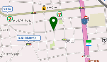 【予約制】akippa 矢口2丁目29-4▽アキッパ駐車場の地図画像