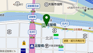 【予約制】akippa 日本生命淀屋橋ビル駐車場【機械式/ロールーフ】月・火11:00-20:00の地図画像