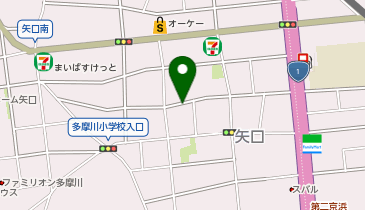 【予約制】akippa 矢口2丁目29-3▽アキッパ駐車場の地図画像