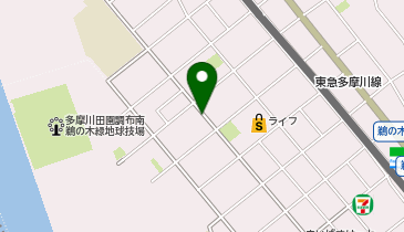 【予約制】akippa 鵜の木3丁目29-3▽アキッパ駐車場の地図画像