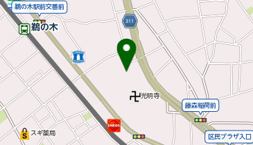 【予約制】akippa 鵜の木1丁目21-5▽アキッパ駐車場の地図画像