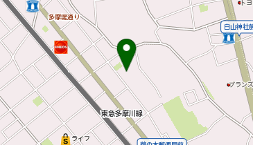 【予約制】akippa 鵜の木1丁目2-12▽アキッパ駐車場の地図画像