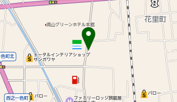 【予約制】akippa ダイナムゆったり館岐阜高山店 駐車場の地図画像