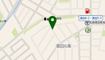 【予約制】akippa 清田6条2丁目7-17駐車場の地図画像