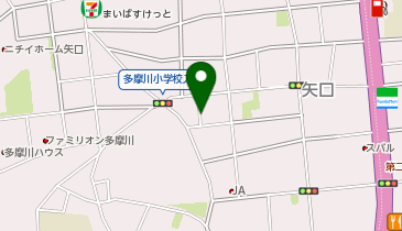 【予約制】akippa 矢口3丁目4-12▽アキッパ駐車場の地図画像