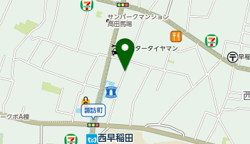 【予約制】akippa 西早稲田2丁目19-14◎アキッパ駐車場【1】の地図画像