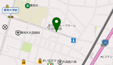 【予約制】akippa 大森西6丁目3-6▽アキッパ駐車場の地図画像