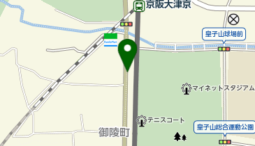 【予約制】akippa 御陵町6-16駐車場の地図画像