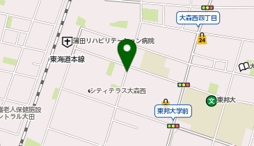 【予約制】akippa 大森西4丁目17-36▽アキッパ駐車場の地図画像