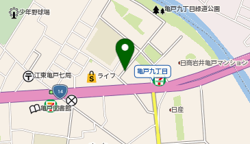 【予約制】akippa 亀戸9丁目18-2☆アキッパ駐車場の地図画像