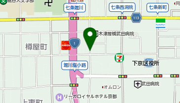【予約制】akippa 油小路パーキングの地図画像