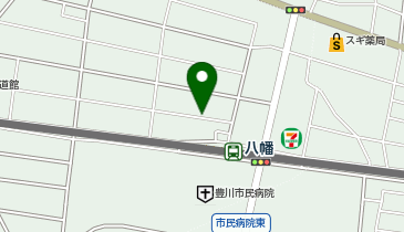 【予約制】akippa 八幡駅前駐車場の地図画像