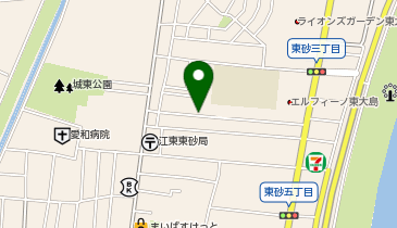 【予約制】akippa [55088437]東砂3丁目3 個宅アキッパ駐車場の地図画像