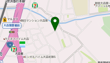 【予約制】akippa 大森東2丁目30-5▽アキッパ駐車場の地図画像