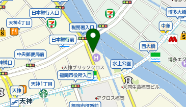 【予約制】akippa 西鉄イン福岡【機械式/高さ165cm以下】土日祝7:00-22:00※当日予約不可の地図画像