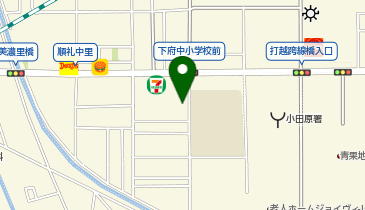 【予約制】akippa 下府中小学校の横 中里172-6駐車場の地図画像