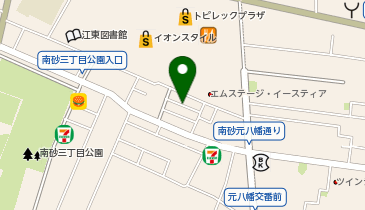 【予約制】akippa [97ea2]南砂6丁目☆個宅アキッパ駐車場の地図画像
