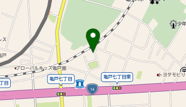 【予約制】akippa 亀戸7丁目15-3☆アキッパ駐車場【利用時間:月火水木 7:00-14:00】の地図画像