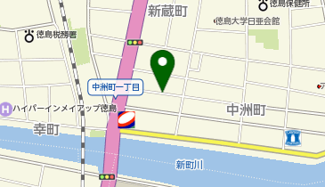 【予約制】akippa [0179f]中洲町1丁目駐車場の地図画像