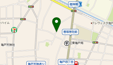 【予約制】akippa 亀戸3丁目57-2☆アキッパ駐車場の地図画像