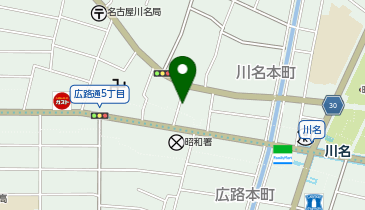 【予約制】akippa 川名本町5-45駐車場の地図画像