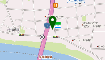 【予約制】akippa 多摩川2丁目16-5▽アキッパ駐車場の地図画像