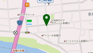 【予約制】akippa 多摩川2丁目18-5▽アキッパ駐車場の地図画像