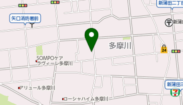 【予約制】akippa [762cc]多摩川2丁目12 アキッパ駐車場の地図画像