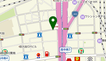 【予約制】akippa 【特別プラン】マイステイズホテル新大阪駐車場の地図画像